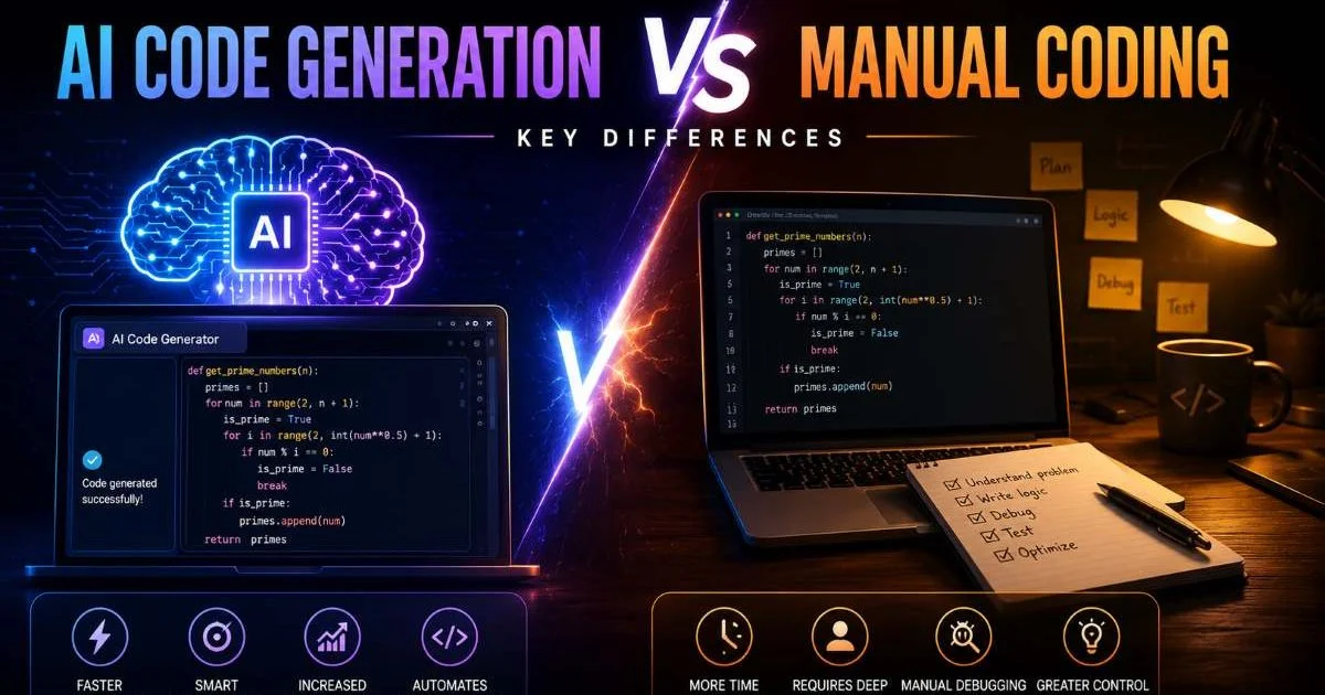 AI Code Generation vs Manual Coding: Key Differences